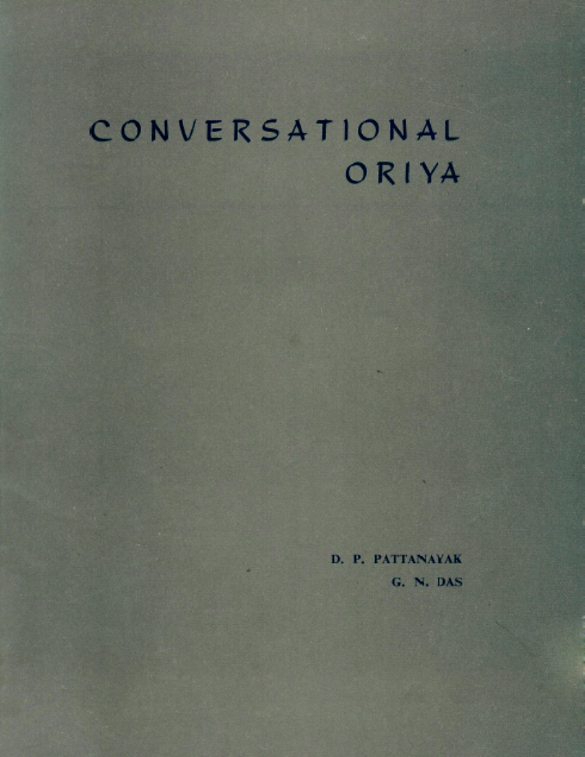 Conversational Oriya