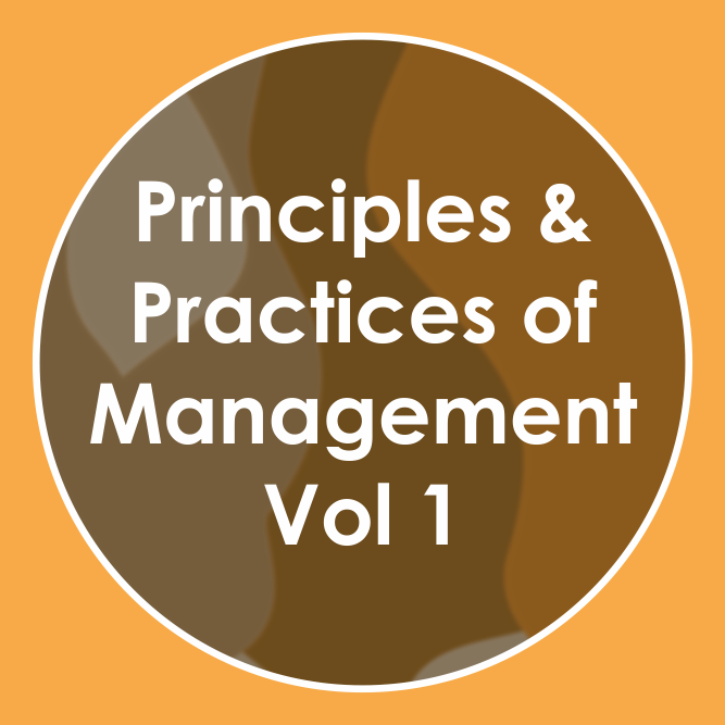 Principles and Practices of Management Vol-01 to 10
