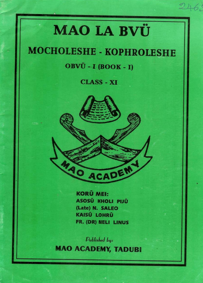 Mao La Bvu Mocholeshe Kophroleshe Obvu-I (Book-I) Class -XI