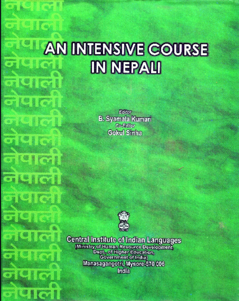 An Intensive Course In Nepali