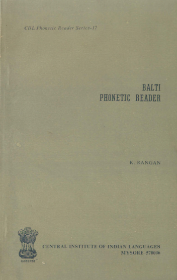 Balti Phonetic Reader