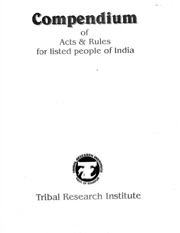 Compendium of Acts and Rules for Listed People of Manipur