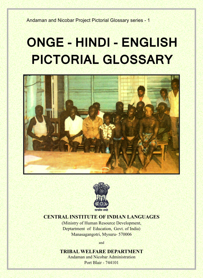 Onge-Hindi-English Pictorial Glossary