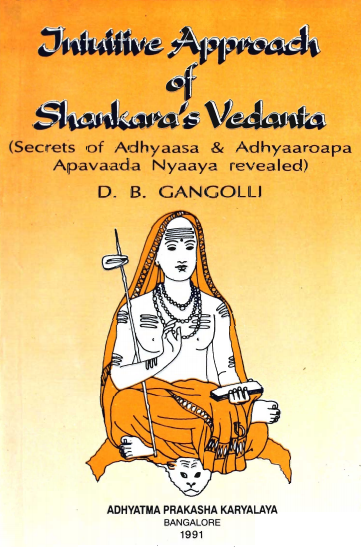 Intuitive Approach of Shankara`s Vedanta
