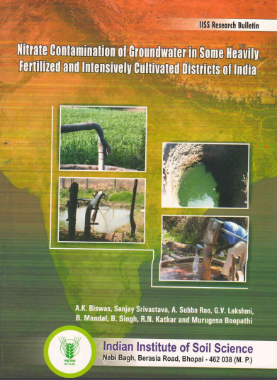 Nitrate contamination of groundwater in some heavily ferilized and intensively cultivated districts of India